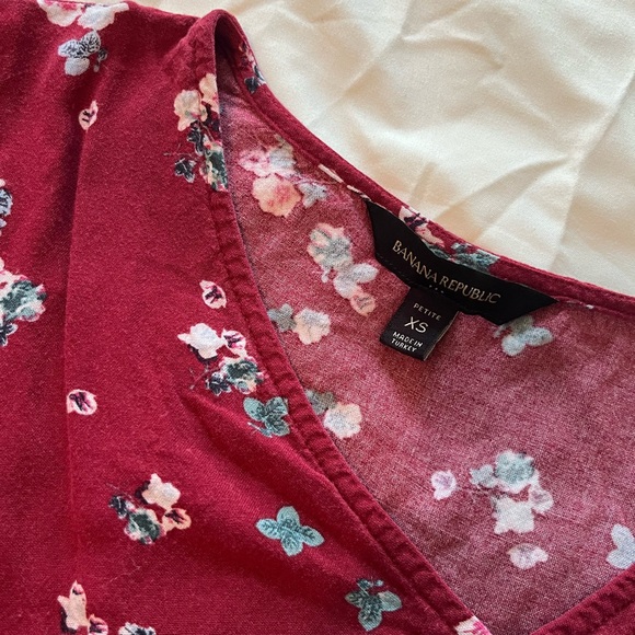 Banana Republic floral red dress XS - Picture 4 of 4
